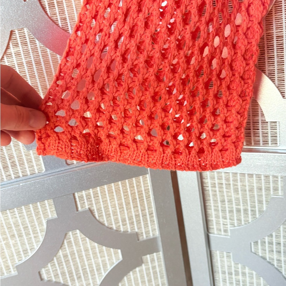 NWT Papermoon Orange Cropped Oversized Blouse - Picture 5 of 7